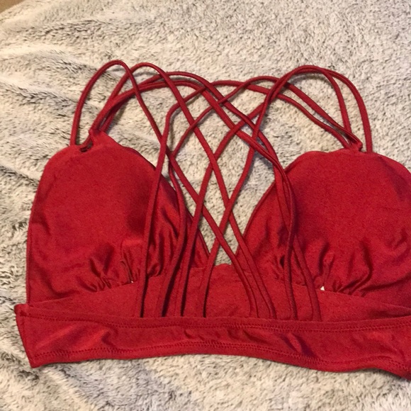 CUPSHE get strappy red bikini size medium NWT - Picture 7 of 9